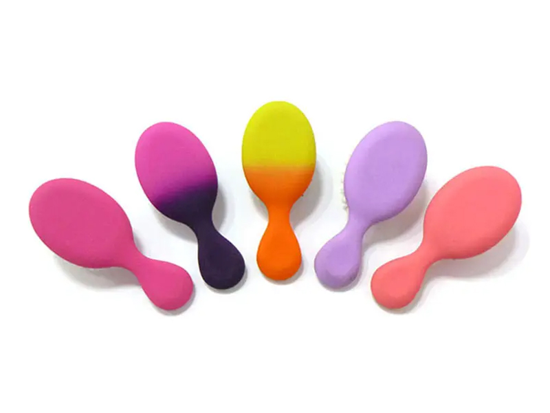 Brosse a Cheveux Afro Kusut Berus Rambut Lelaki Dengan Salutan Getah