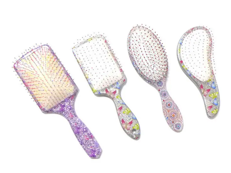 Berus Rambut Menyah Kusut Plastik Sentuhan Lembut Mini