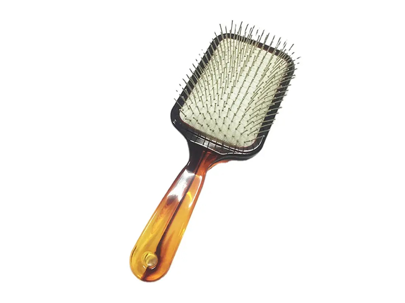 Berus Rambut Dayung Warna Amber dengan Pin Logam